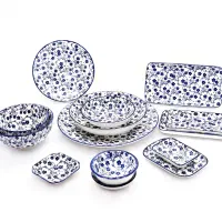 ظروف گل آبی دنی هوم