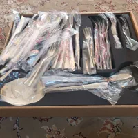 سرویس قاشق چنگال ۴۴ پارچه|ظروف سرو و پذیرایی|اصفهان, سروستان|دیوار