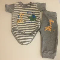 ست لباس نوزادی طرح زرافه