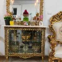 آینه وکنسول وساعت ایستاده برنزی اصل سنگین