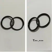 انگشتر مشکی ست