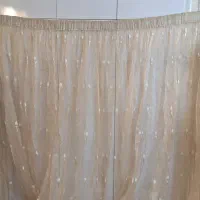 دو عدد پرده(کرم و صورتی)