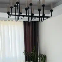 لوستر ۱۶ شعله مشکی|لوستر و چراغ آویز|تهران, بروجردی|دیوار