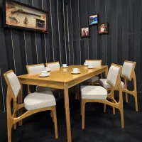 میزغذاخوری چوب راش|میز و صندلی غذاخوری|یاسوج, |دیوار