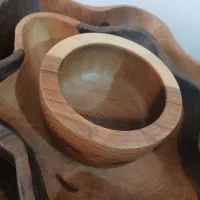 سرویس پذیرایی چوب گردو نو و استفاده نشده|ظروف سرو و پذیرایی|فریدون‌کنار, |دیوار