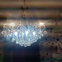 لوستر توپی کریستال