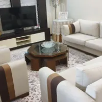 مبل راحتی ۷ نفره با میز و بوفه