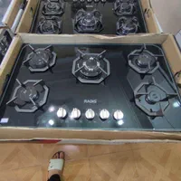 اجاق گاز صفحه ای شیشه ای مدل (( مشکی سفید))|اجاق گاز و لوازم برقی پخت‌وپز|بوشهر, |دیوار