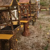 میز و صندلی و کباب پز بتنی