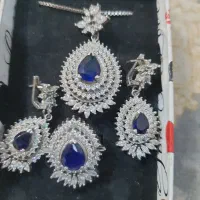 ست ساعت نقره و دستبندو انگشترو سرویس