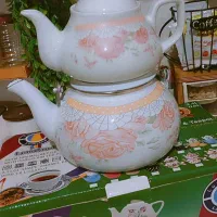 کتری قوری لعابی نو