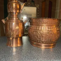 سماور و گلدان مسی