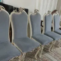 فروش یک دست ۶ نفره صندلی مبل استیل