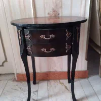 میز تلفن چوبی