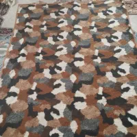 پتو دو رویه پلنگی و قهوه ای کارکرده