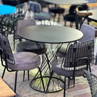 میزوصندلی غذاخوری فلزی۴نفرهmatilda5/4|میز و صندلی غذاخوری|رشت, آزادگان|دیوار