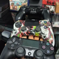 ps4 فت سه دسته همراه با پایه شارژ و سه بازی|کنسول، بازی ویدئویی و آنلاین|ورامین, خیر آباد|دیوار