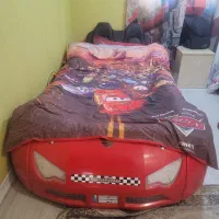 تخت مدل ماشینی توافقی  همراه کتابخانه