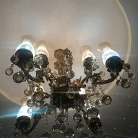 یه جفت لوستر برنجی ۴شاخه|لوستر و چراغ آویز|اردبیل, |دیوار