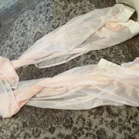 دو عدد پرده حریر کاملا نو|پرده، رانر، رومیزی|تهران, ستارخان|دیوار