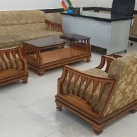 مبل چوبی|مبلمان خانگی و میز عسلی|شاهین دژ, |دیوار