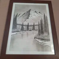 نقاشی سیاه قلم|تابلو، نقاشی، عکس|تهران, زرکش|دیوار