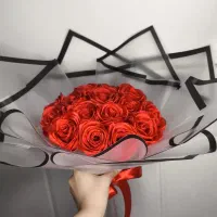 دسته گل آماده روبانی هدیه تولد|گل مصنوعی|قم, امامزاده ابراهیم|دیوار