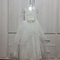 لباس عروس بچگانه سایز۹