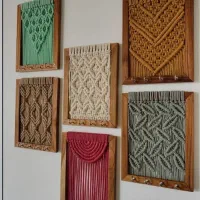 دوره حضوری جامع کوسن،صندل،رانر،لوستر،پرده مکرومه|صنایع دستی و سایر لوازم تزئینی|بومهن, |دیوار