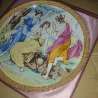 بشقاب دیوارکوب چک ۲۴ عیار
