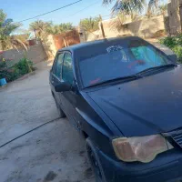 ماشین پراید مدل ۸۷ مشکی دور رنگ دوگانه سوز