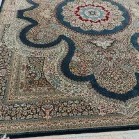 یک تخته فرش ۱۲ متری نگین کاشان در حد نو