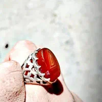انگشتر عقیق چشمی