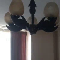 لوستر چوبی|لوستر و چراغ آویز|کرج, شهرک رازی (حصارک)|دیوار