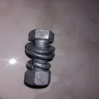 پیچ و مهره با واشر تخت و فنری ۳۰کیلوگرم