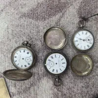 ساعت های نقره جیبی قاجاری کوکی همگی