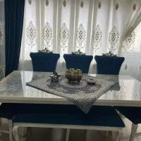 مبل و میز ناهارخوری ۸ نفره زیبا و سالم|مبلمان خانگی و میز عسلی|لاهیجان, گلستان|دیوار