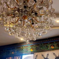 ۲عدد لوستر برنز کریستالی|لوستر و چراغ آویز|مشهد, دانشجو|دیوار