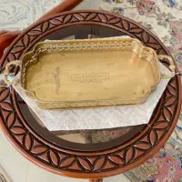 سینی برنجی پذیرایی لبه دار مارک MAPCO|ظروف سرو و پذیرایی|تهران, کوهک|دیوار