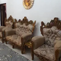 مبل هفت نفره سالم|مبلمان خانگی و میز عسلی|کوچصفهان, |دیوار