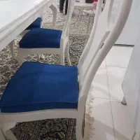 میز ناهارخوری ۶ نفره با شیشه کاملا سالم|میز و صندلی غذاخوری|تهران, کوثر|دیوار