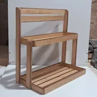 استند چوبی جا ادویه نظم دهنده بانکه بار کافه بار