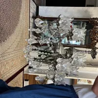 2جفت لوستر برنجی 5شاخه