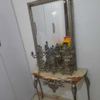 آینه وشمعدان برنزی