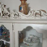 بوفه چوبی و میز تلوزیونی|بوفه، ویترین، کنسول|اصفهان, طامه|دیوار