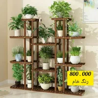 انواع استند گل ( تخفیف خورده ) شلف زیر گلدانی چوبی