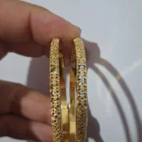 دو عدد النگو طلا سایز ۲