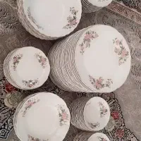 ظروف چینی گل قرمز 5 ستاره|ظروف سرو و پذیرایی|اصفهان, ارزنان|دیوار