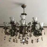 لوستر شش شاخه برنز