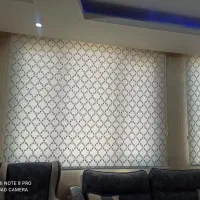 پرده زبرا دومکانیزه حریر گل برجسته پرده  آشپزخانه|پرده، رانر، رومیزی|ری, سرتخت|دیوار